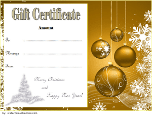 Read more about the article FREE Christmas Gift Certificate Template Printable (2023 Special Surprise)