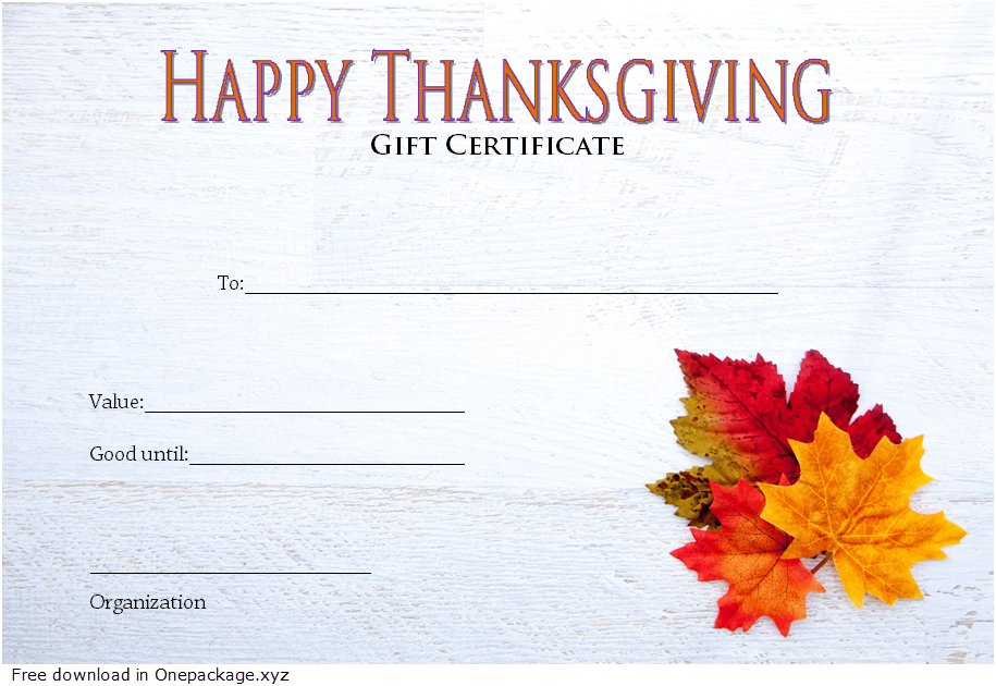 Read more about the article Free Thanksgiving Gift Certificate Template (2024 Survive Family Drama)