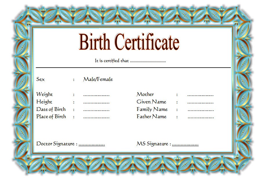 Read more about the article Birth Certificate Template (2024 Perfect Format)