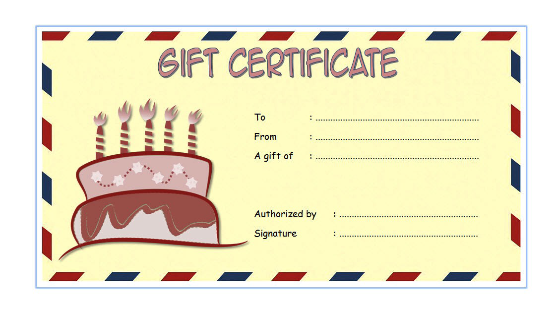 Happy Birthday Gift Certificate Template Free Editable (Celebrate in 2024 Style): massage, spa, tattoo, present, Microsoft Word, PDF, customizable.