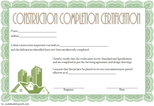 Read more about the article Certificate of Construction Completion Template Free (Just Add 2024 Magic)