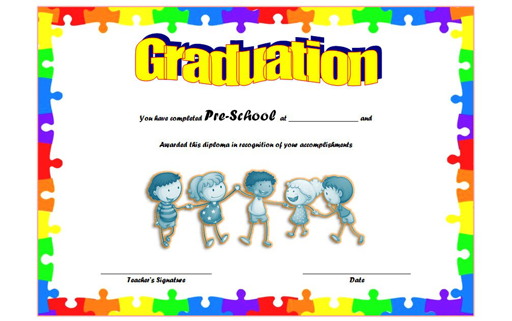 Daycare Graduation Certificate Template Free Printable (100 Stars Shine Bright): completion, diploma, Microsoft Word, PDF, customizable, editable.