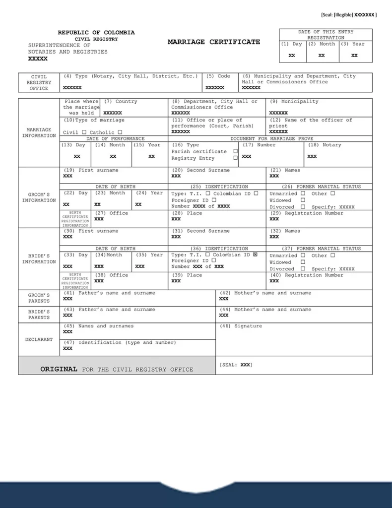 Marriage Certificate Translation Template Free Printable (2024 Pathway to Unity): wedding, USCIS, form, Microsoft Word, PDF, fillable.