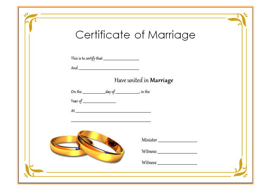Editable Marriage Certificate Template Word (100% Free Customizable): Microsoft Office, PDF, wedding, blank, fillable, commemorative, downloadable.