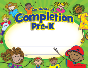 Read more about the article Free Pre-K Completion Certificate Template (1st Step to Futures)