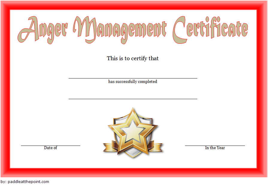 You are currently viewing Free Printable Anger Management Certificate of Completion (2024 Cooling The Flames)