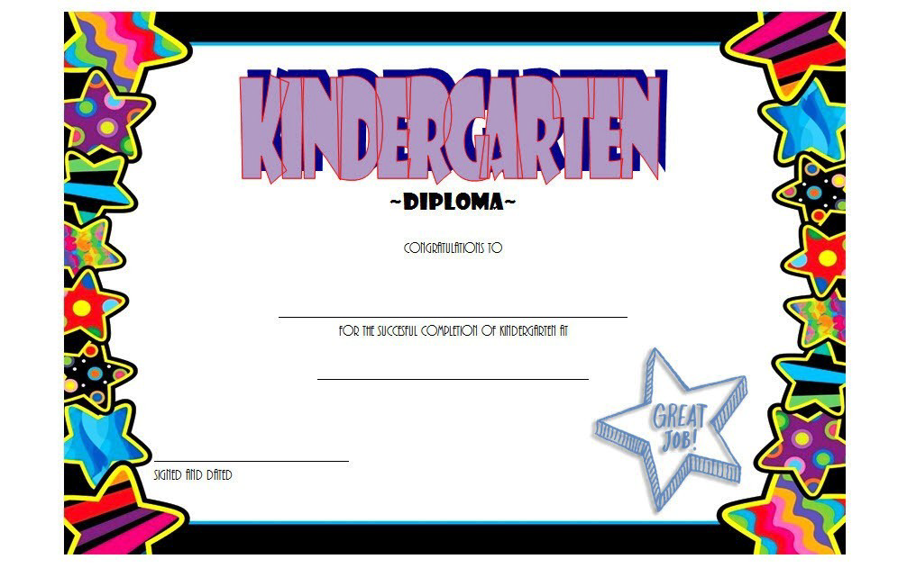 Free Kindergarten Diploma Certificate Template (100% Future Leaders): PDF, Microsoft Word, completion, printable, editable, customizable, deped.