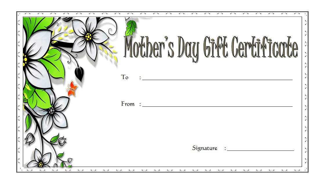 Customizable Mother's Day Gift Certificate Template (Crafted with 100% Love): Free download, printable, editable, massage, spa, voucher, 2024 ideas.