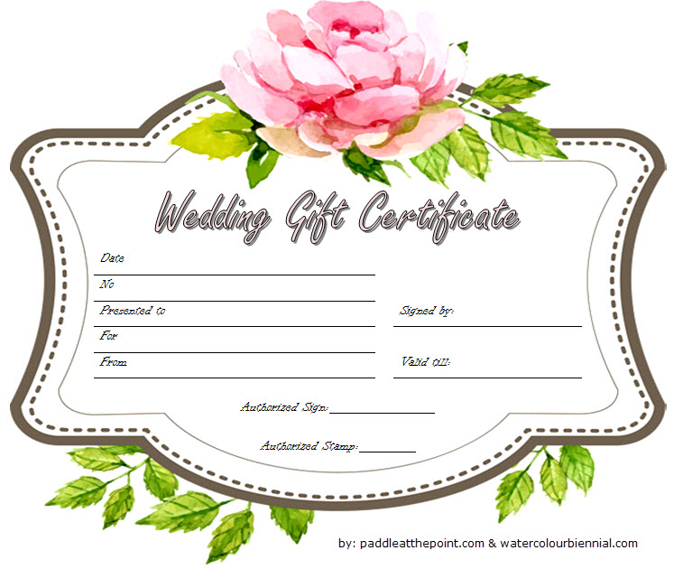 You are currently viewing Free Wedding Gift Certificate Template (100% Symbol of Love)