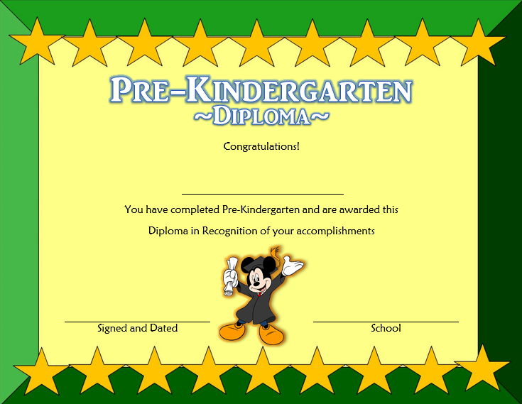 You are currently viewing Pre-K Diploma Free Printable Template (2024 School Readiness Award Certificate)