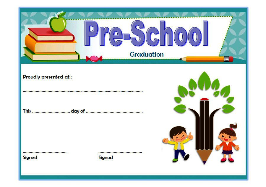 Preschool Graduation Certificate Free Printable (2024 Cute and Colorful Design): Microsoft Word, PDF, editable, customizable, completion, template.