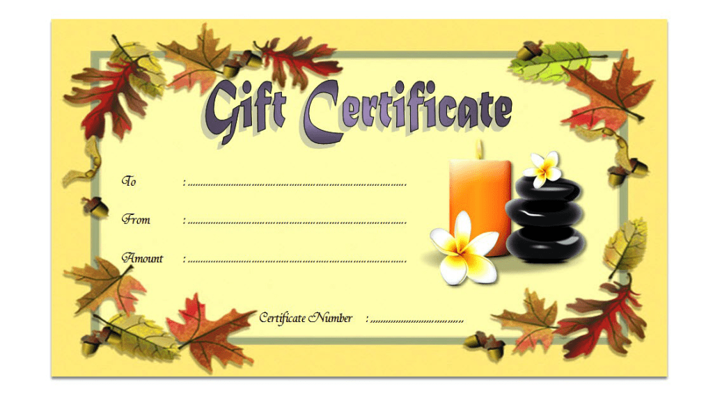 Free Spa Gift Certificate Template Word (Relaxation in 8.5x11): Microsoft, PDF, salon, editable, printable, customizable, manicure, massage, pedicure.