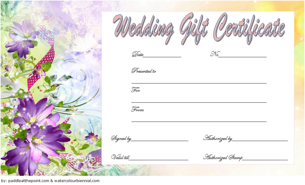 Free Wedding Gift Certificate Template (100% Symbol of Love): editable, customizable, printable, marriage, anniversary, Microsoft Word, PDF format.