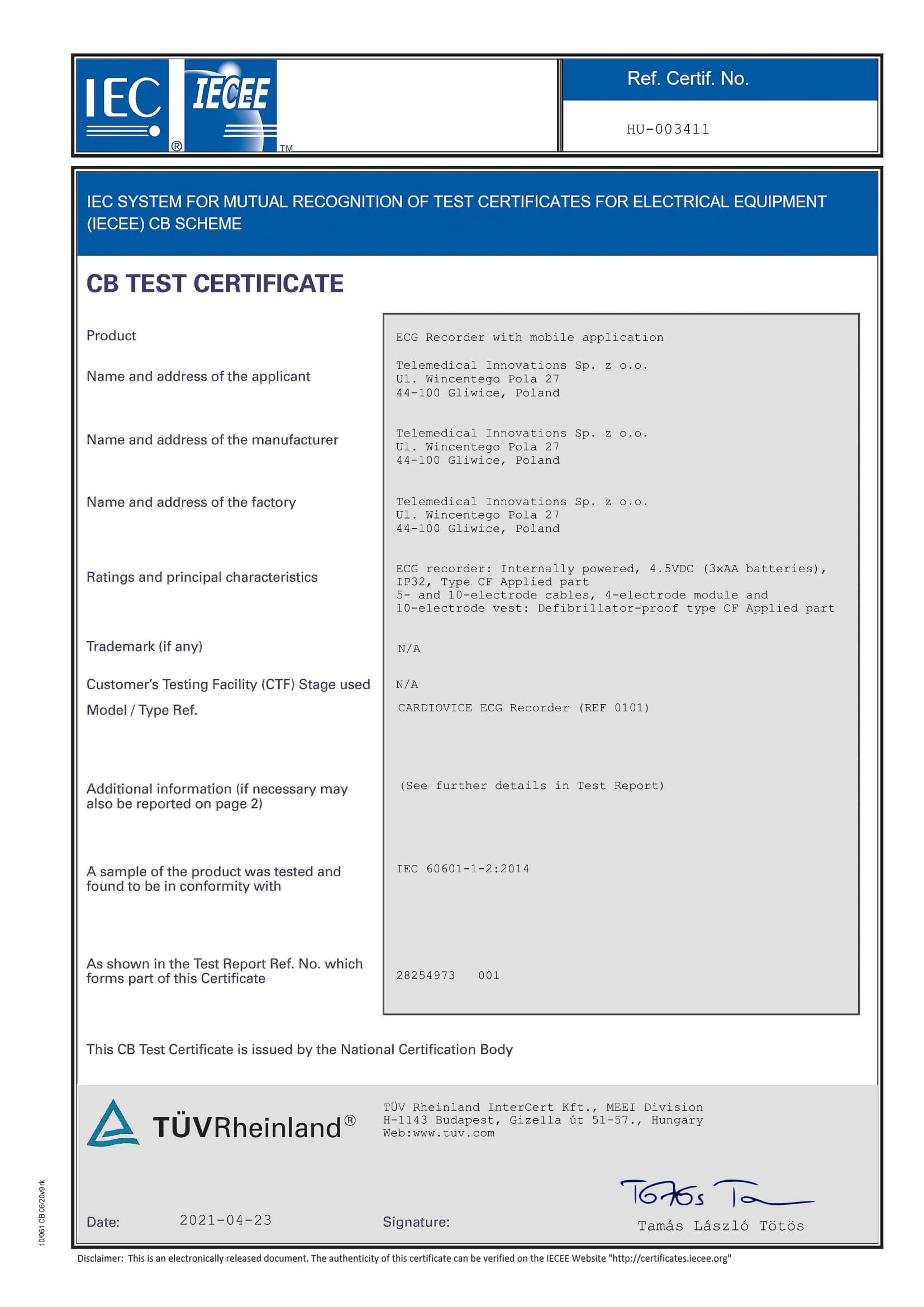 Read more about the article Certificate of Compliance Medical Device Free Example (Ensuring 100% Quality)