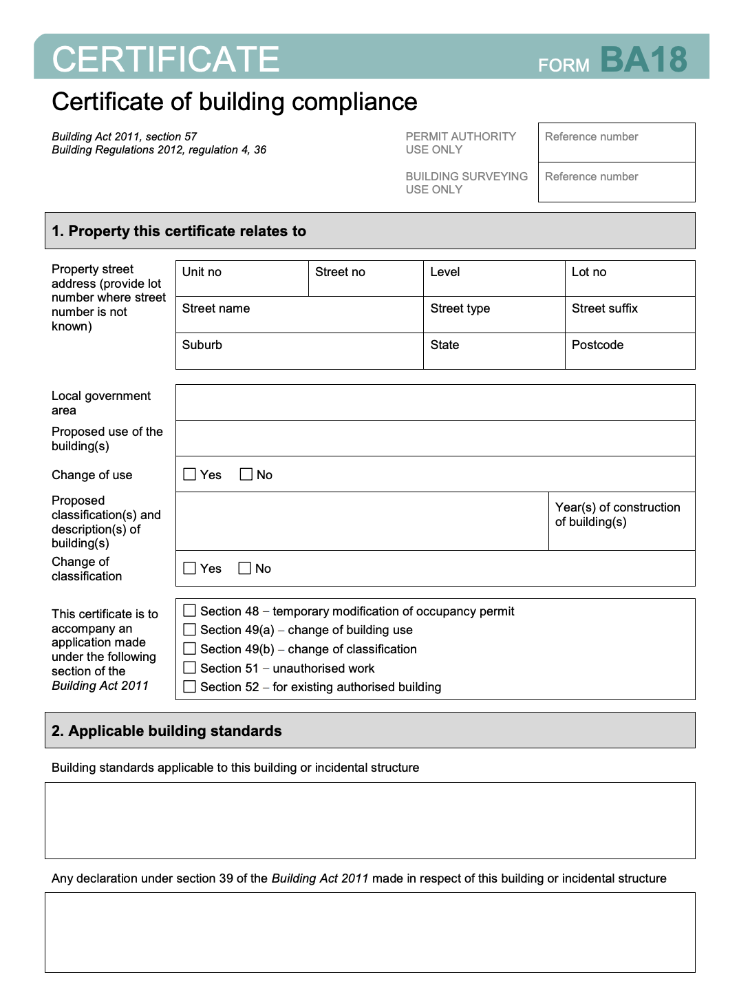 Free Architects Certificate of Compliance Template (Ensuring 2024 Quality): PDF, Microsoft Word, building regulations, land registry, property.