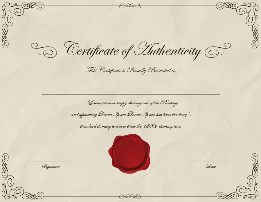 Read more about the article 2024 Art Certificate of Authenticity Template Free Ideas