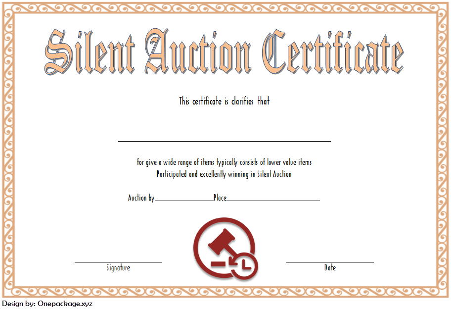 You are currently viewing 2024 Auction Certificate Template Free Printable