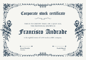 Read more about the article 2024 Corporate Stock Certificates Template Free Download