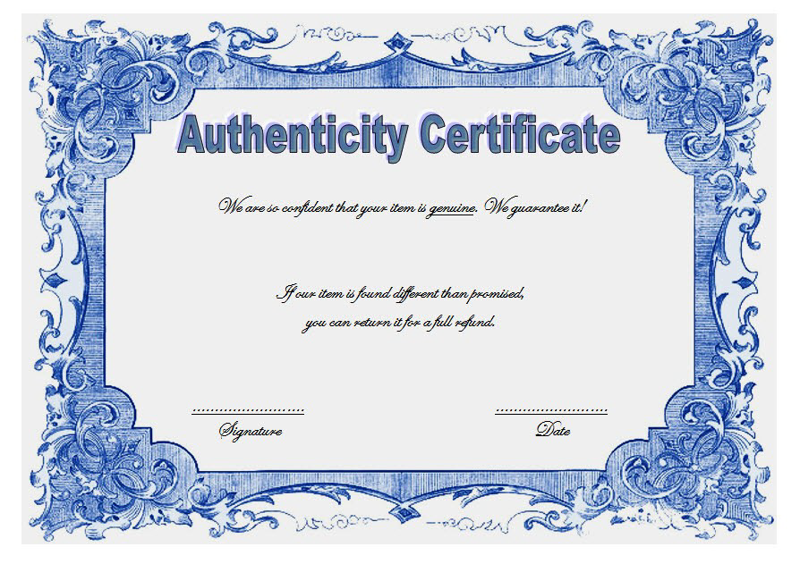 You are currently viewing 2024 Free Printable Certificate of Authenticity Template
