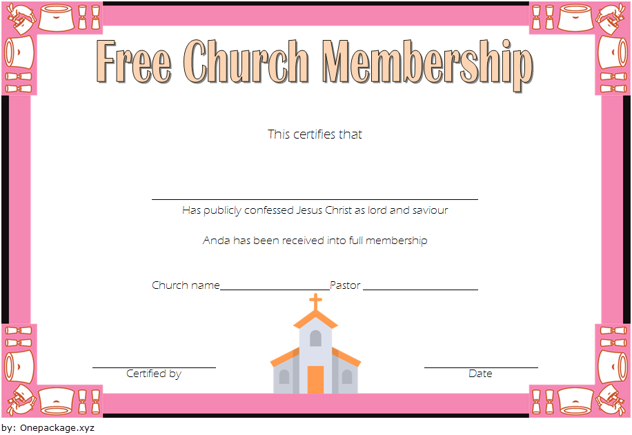 Read more about the article 4+ Certificate of Church Membership Template Free Ideas