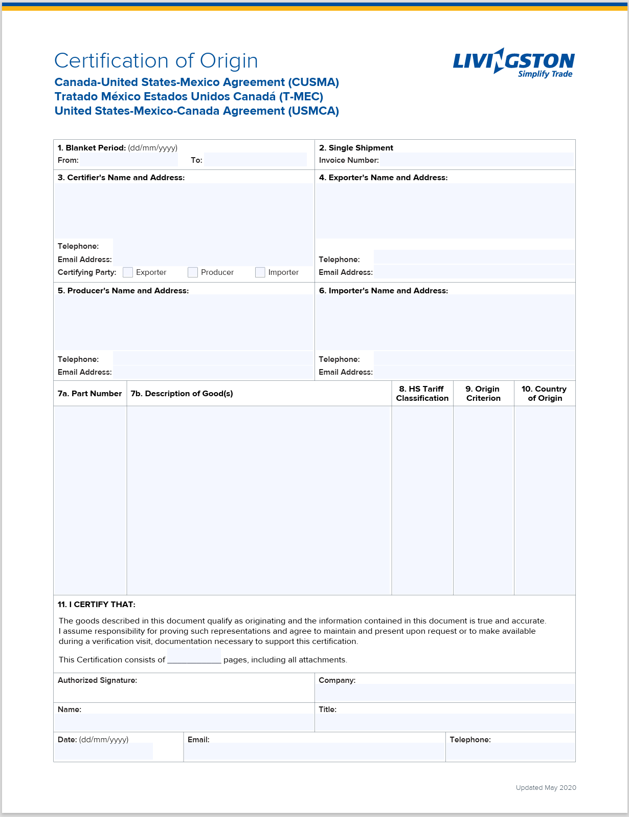 usmca certificate of origin template, cusma certificate of origin template, usmca certificate of origin form template, fedex usmca certificate of origin template, cbp usmca certificate of origin template, usmca certificate of origin fillable template, certificate of origin template usmca