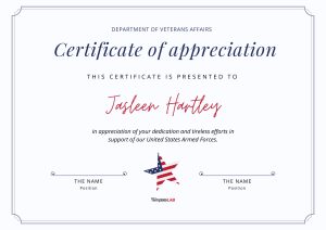 Read more about the article 3+ Veteran Certificate of Appreciation Template Free Ideas