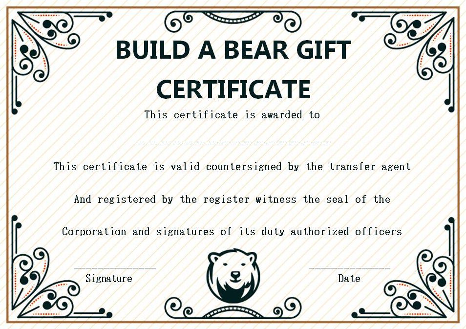 build a bear birth certificate template, build a bear workshop birth certificate template, build a bear blank birth certificate, build a bear gift certificate template, teddy bear certificate template, build your own bear birth certificate