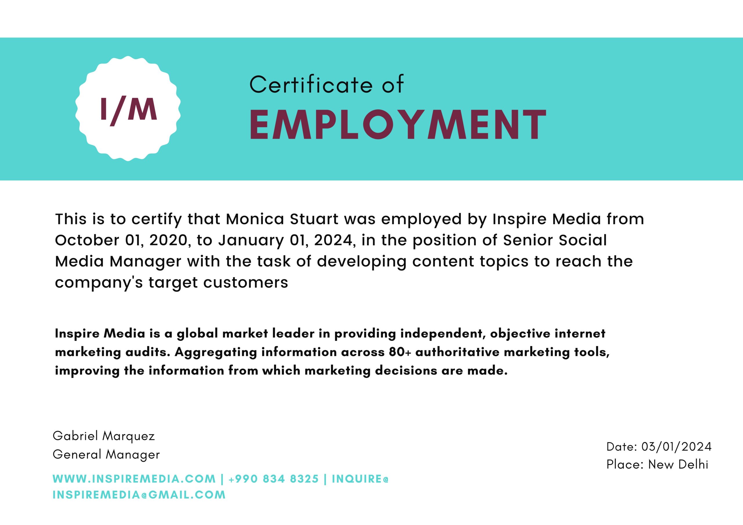 Read more about the article Certificate of Employment Template Free Printable: 2024 Idea